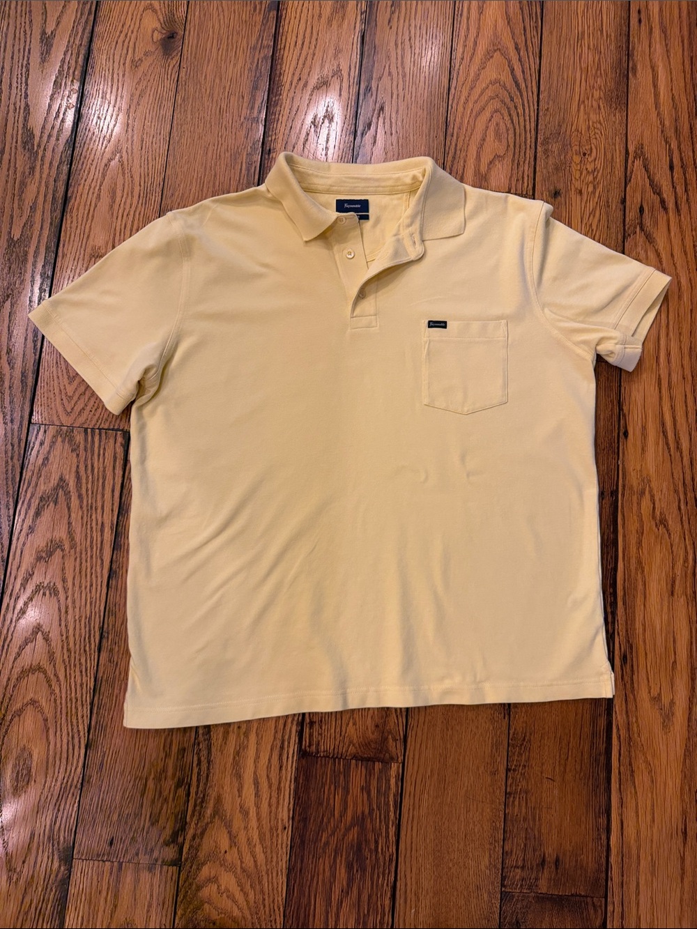 Faconnable Classique Yellow Men's Polo Shirt Size XL